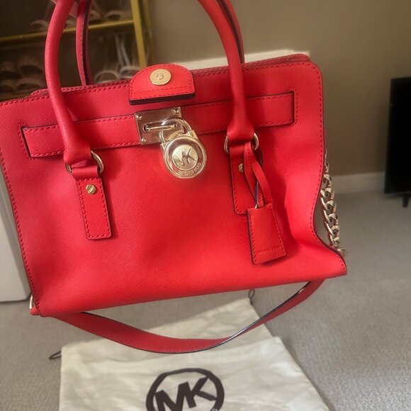 Michael Kors Orange Purse - Picture 3 of 5